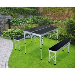 Set mobilier de gradina Akord Roi (Black/Grey)