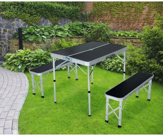 Set mobilier de gradina Akord Roi (Black/Grey)