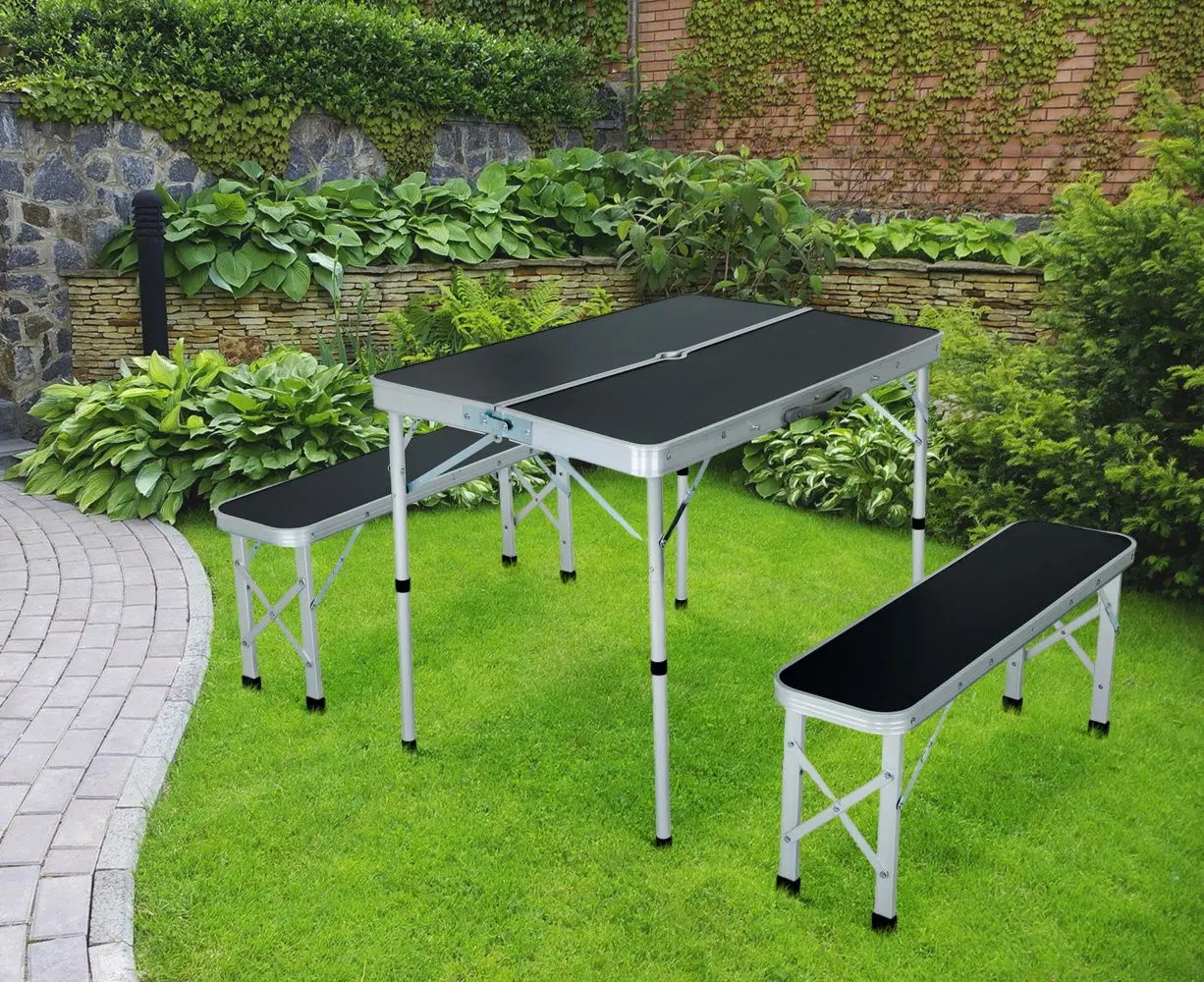 Set mobilier de gradina Akord Roi (Black/Grey)