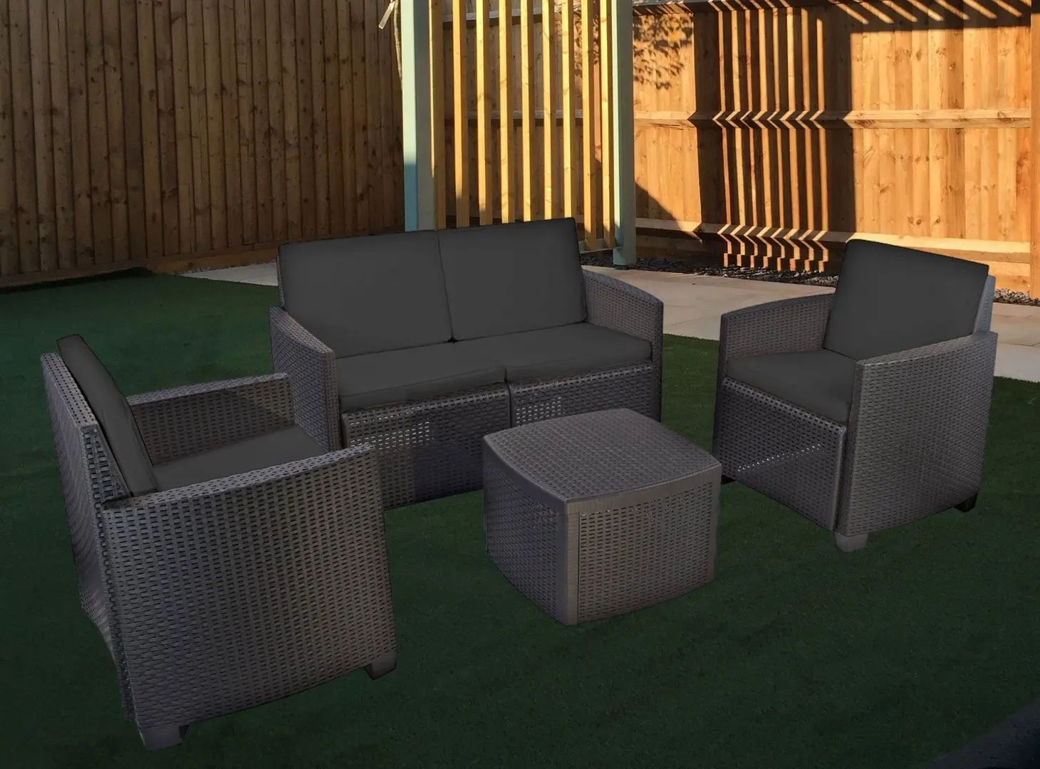 Set mobilier de gradina Progarden Etna (Antracite)