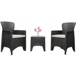 Set mobilier de gradina Bauerkraft H-058 (Black) Thumb