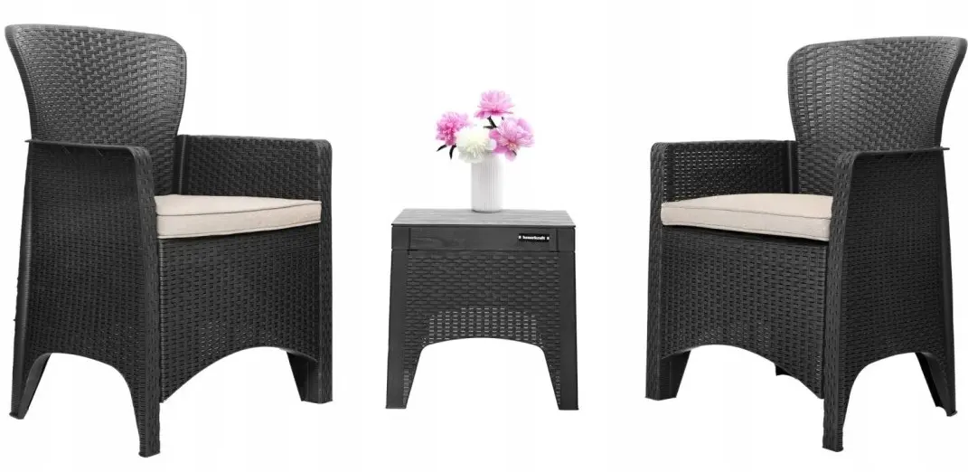 Set mobilier de gradina Bauerkraft H-058 (Black)