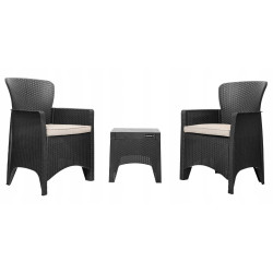 Set mobilier de gradina Bauerkraft H-058 (Black) Thumb