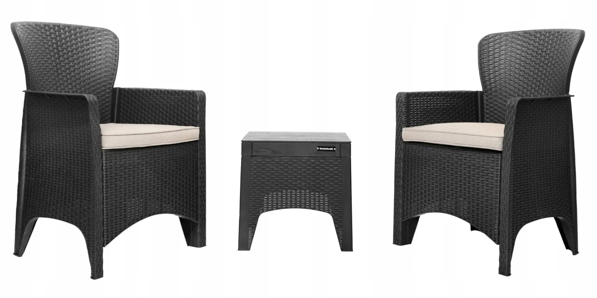 Set mobilier de gradina Bauerkraft H-058 (Black)