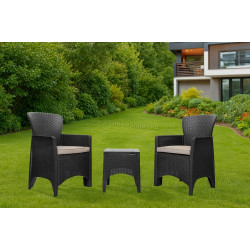 Set mobilier de gradina Bauerkraft H-058 (Black)