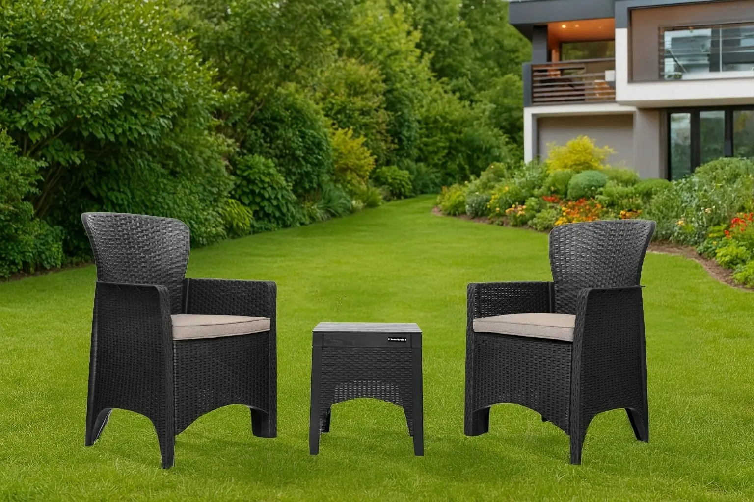 Set mobilier de gradina Bauerkraft H-058 (Black)