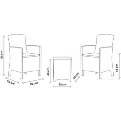 Set mobilier de gradina Bica Lido 9121.3 (Brown) Thumb