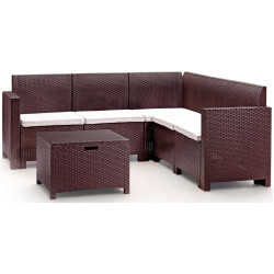 Set mobilier de gradina Bica Nebraska Corner (Brown) Thumb