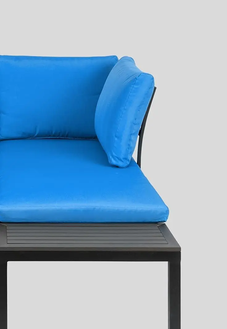 Садовый диван Blumfeldt Cartagena (Black/Blue) - 2