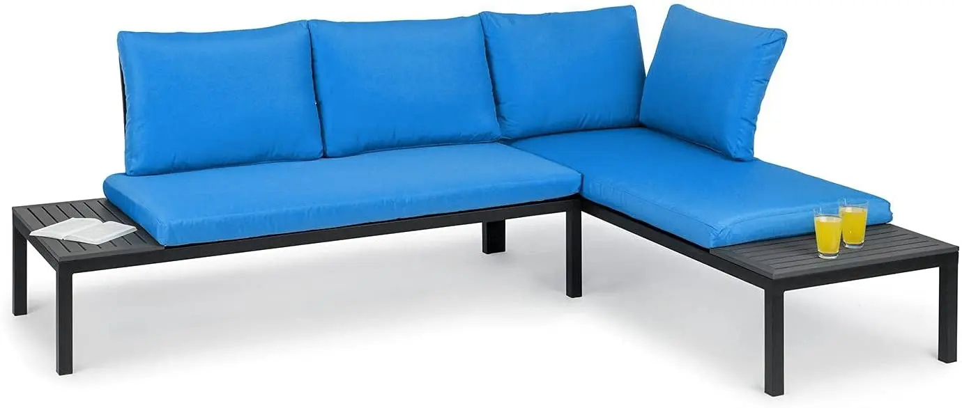 Садовый диван Blumfeldt Cartagena (Black/Blue)