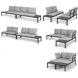 Набор садовых диванов Blumfeldt Cartagena (Black/Grey) Thumb