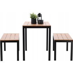 Set mobilier de gradina Chomik MEB0858 (Brown/Black) Thumb