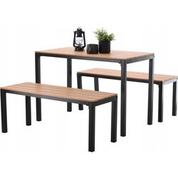 Set mobilier de gradina Chomik MEB0858 (Brown/Black) Thumb