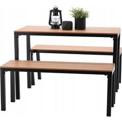Set mobilier de gradina Chomik MEB0858 (Brown/Black) Thumb