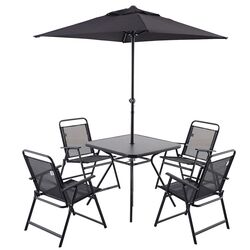 Set mobilier de gradina Clihome Bahama 5 (Black)