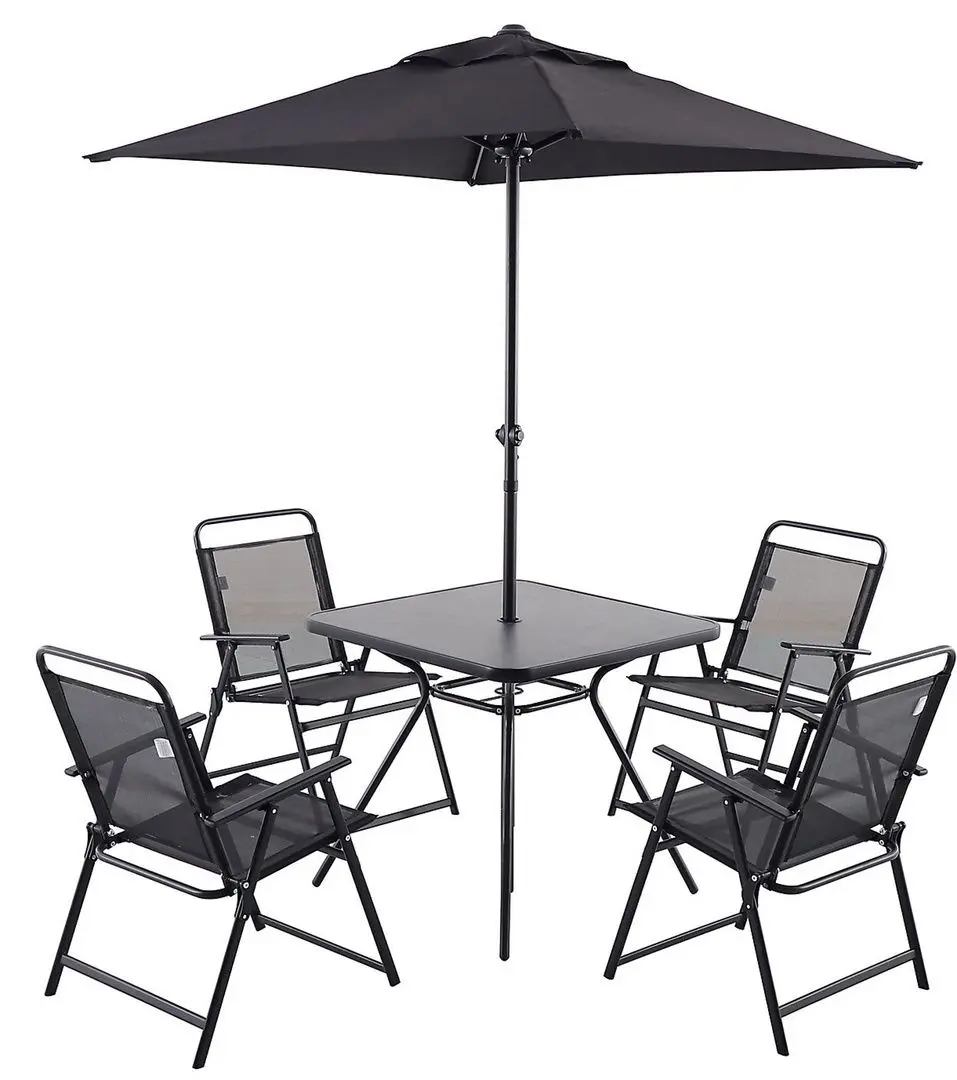 Set mobilier de gradina Clihome Bahama 5 (Black)