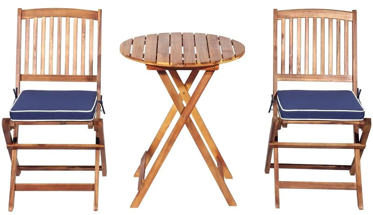 Комплект садовой мебели Costway HW65875NY (Natural/Blue) - 2