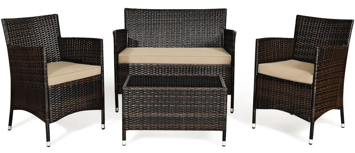 Set mobilier de gradina Costway HW67772BN (Brown) - 3