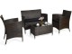 Set mobilier de gradina Costway HW67772DK (Brown/Black)