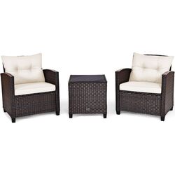 Комплект садовой мебели Costway HW68667WH (Brown/Beige) Thumb