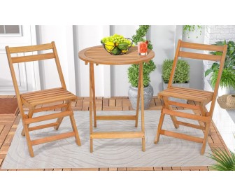 Set mobilier de gradina Costway HW71590 (Natual)