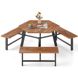 Комплект садовой мебели Costway HW74054 (Brown/Black) Thumb