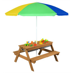 Set mobilier de gradină Costway HY10008YB (Natural/Yellow/Blue) Thumb