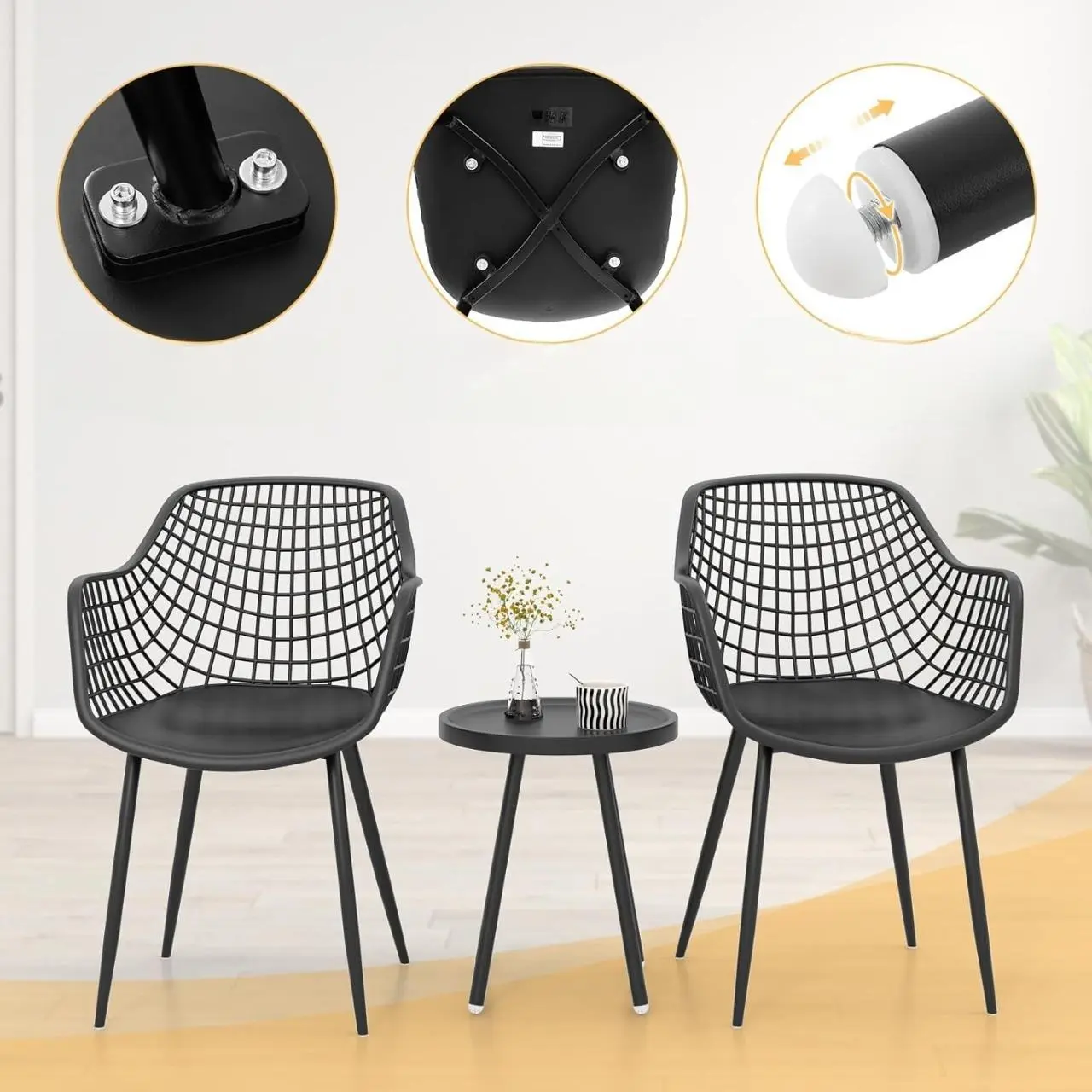 Комплект садовой мебели Costway JV11359DK (Black)