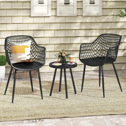 Комплект садовой мебели Costway JV11359DK (Black)