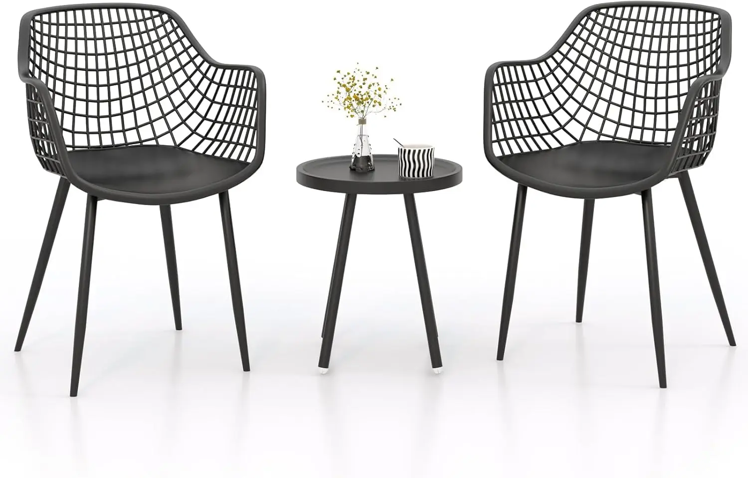 Комплект садовой мебели Costway JV11359DK (Black)