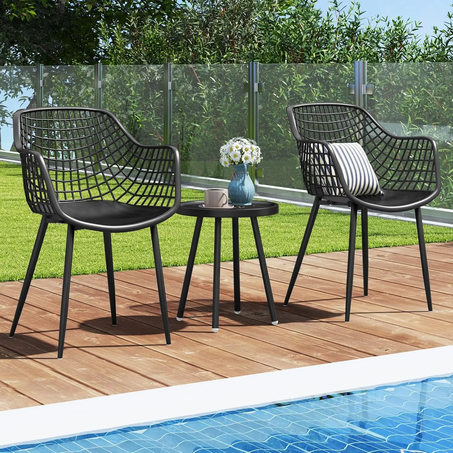 Комплект садовой мебели Costway JV11359DK (Black)