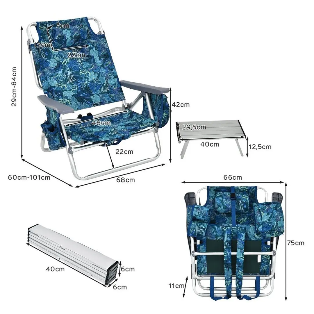 Комплект садовой мебели Costway NP10020PT (Blue)