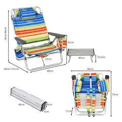 Set mobilier de gradina Costway NP10020YE (Blue/Yellow) Thumb