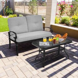 Set mobilier de gradina Costway NP10179GR (Black/Grey) Thumb