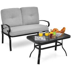 Set mobilier de gradina Costway NP10179GR (Black/Grey) Thumb