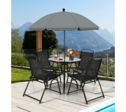 Set mobilier de gradina Costway NP10472DK (Black)