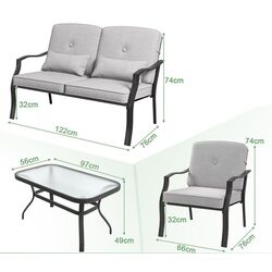 Set mobilier de gradina Costway NP10926GR (Grey) Thumb