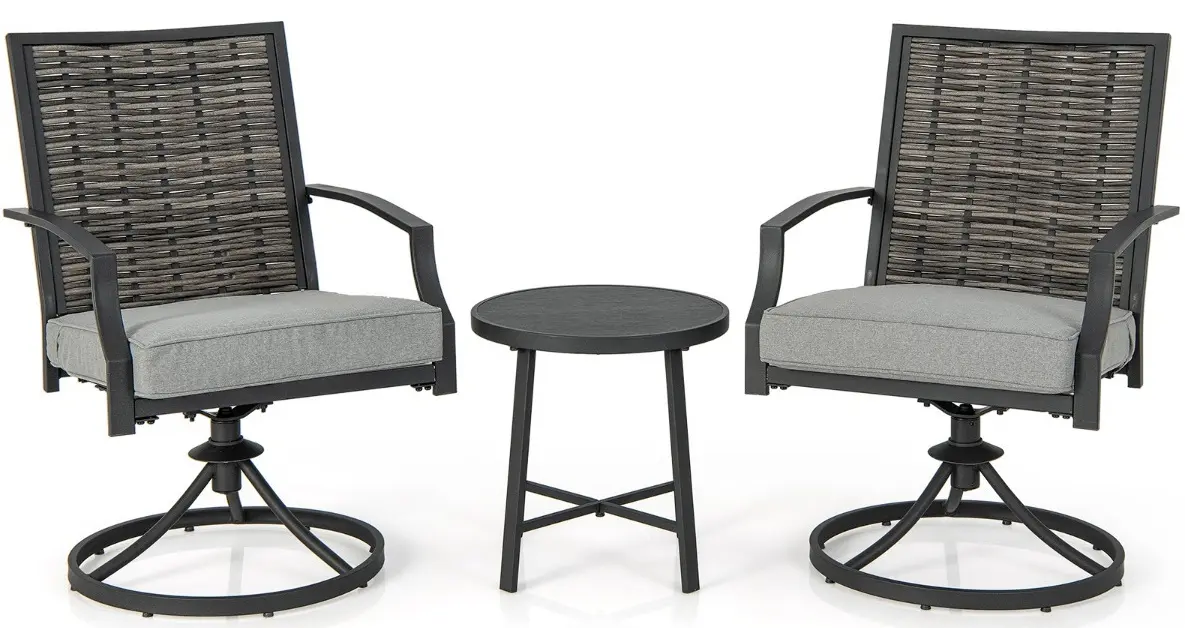 Set mobilier de gradina Costway NP11212 (Black)