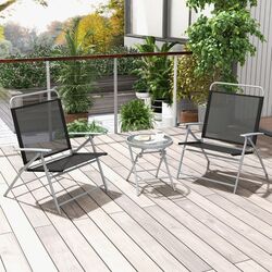 Set mobilier de gradina Costway NP11216 (Black/Silver) Thumb
