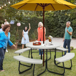 Комплект садовой мебели Costway NP11264WH (White) Thumb