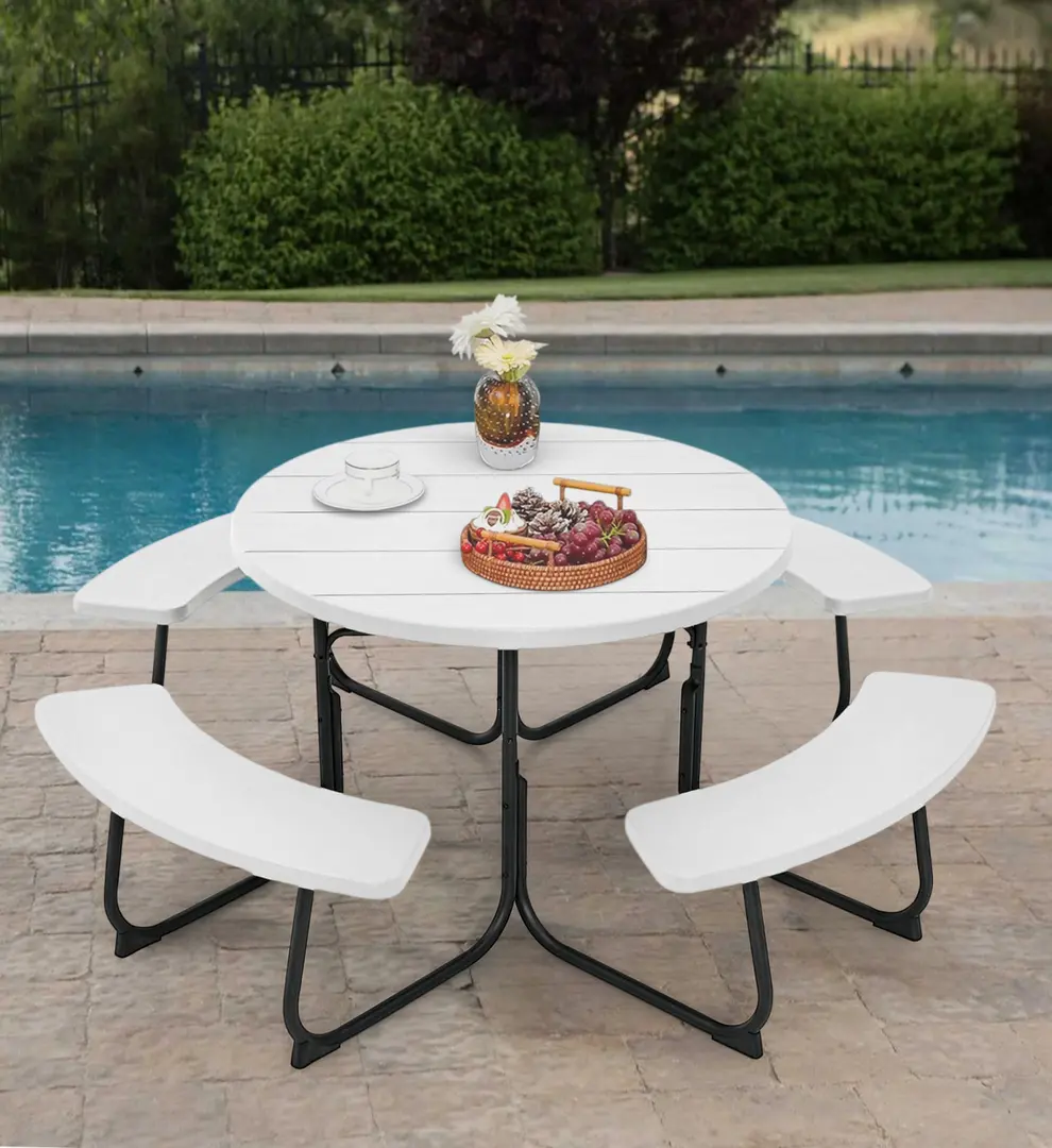 Комплект садовой мебели Costway NP11264WH (White)