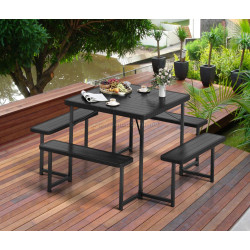 Set mobilier de gradina Costway NP11265BK (Black)