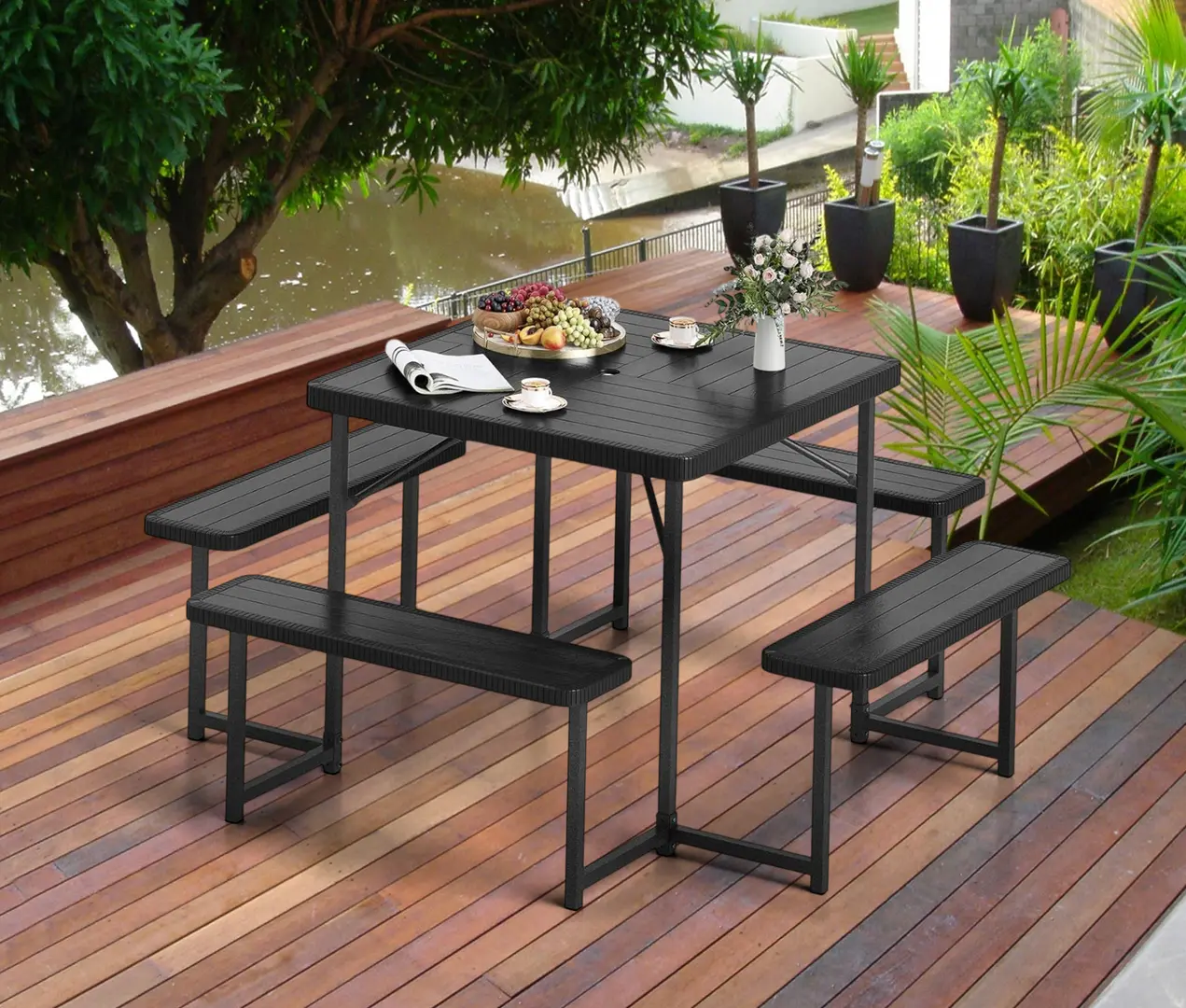 Set mobilier de gradina Costway NP11265BK (Black)