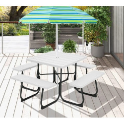 Set mobilier de gradina Costway NP11265WH (White) Thumb