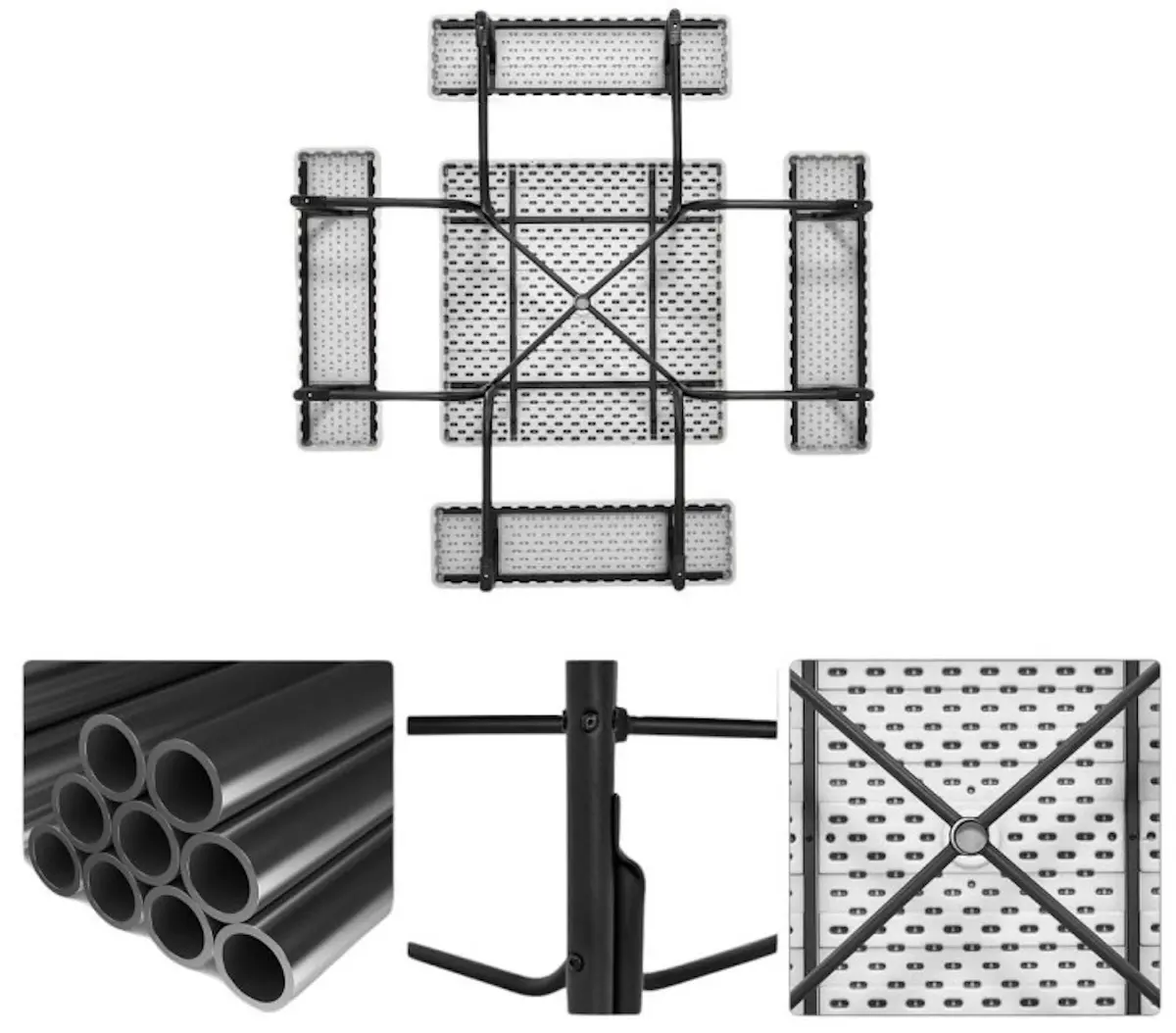 Set mobilier de gradina Costway NP11265WH (White)