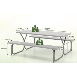 Set mobilier de gradina Costway NP11266GR (Grey) Thumb