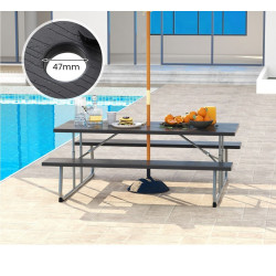 Set mobilier de gradina Costway NP11267BK (Black) Thumb