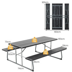 Set mobilier de gradina Costway NP11267GR (Black) Thumb