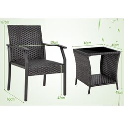 Комплект садовой мебели Costway NP11280 (Brown) Thumb