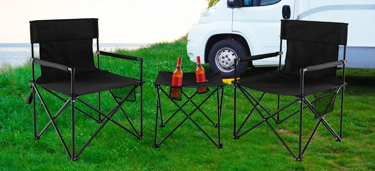 Set mobilier de gradina Costway NP11353DK (Black)